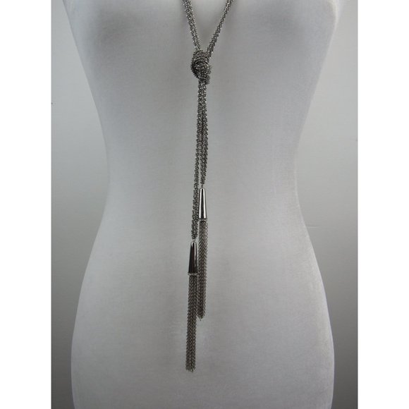 WHBM FULL LENGHT TWIST ROPE AND TASSEL NECKLACE - Picture 2 of 4